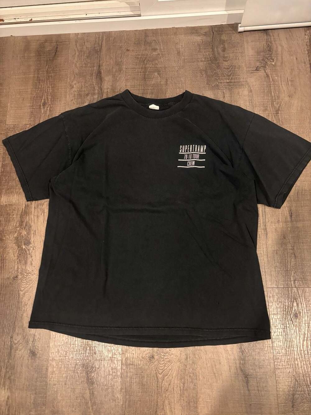 Supertramp 70-10 Tour Crew Alstyle T-Shirt XL Black Concert Tee
